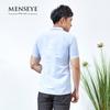 Menseye Menseye Square Collar Leisure Professional Short Sleeve