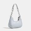 Charm Magnetic Field Niche Chain Denim Armpit Bag New High-end Style Spicy Girl Style Silver Shoulder Crossbody Bag