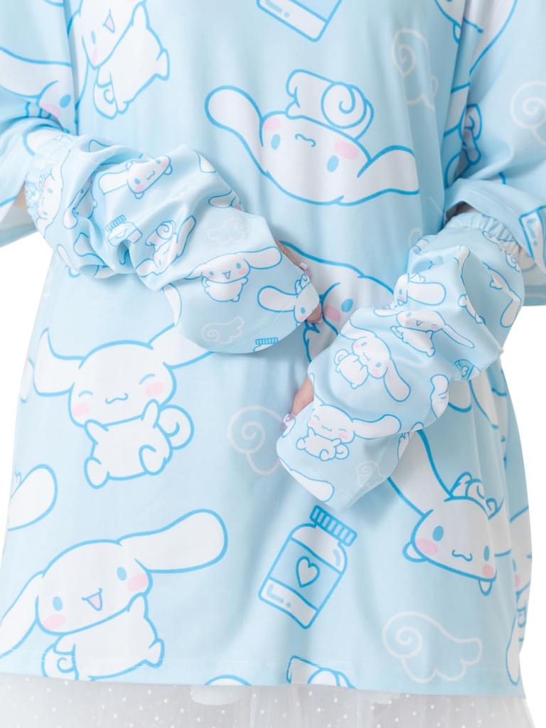 Cinnamon Arm Cover ACDC RAG Harajuku Style Sanrio Collaboration Cinnamoroll Unisex [ACDC Rag] (Blue)