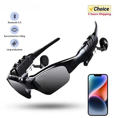 Toptrek Sports Stereo Bezprzewodowe okulary przeciwsłoneczne Bluetooth 5.0 Słuchawki Telefon Okulary przeciwsłoneczne do jazdy samochodem z polaryzacją Okulary do jazdy