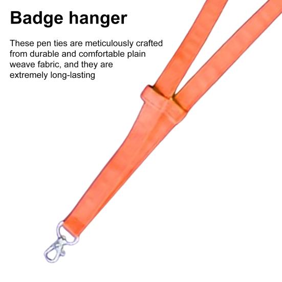 Plain Fabric Pen Lanyard with Glasses Holder Neck ID Badge Holder for Teachers Nurses Office Adjustable Nylon Lanyard for Eyewear & Writing Tools
