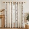 Boho Curtains for Bedroom Linen Boho Curtains 84 Inches Long 2 Panels Farmhouse Curtains