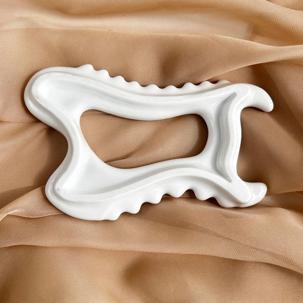 Ceramic Gua Sha Massage Tool for Face & Body Muscle Scraping Tool for Lymphatic Drainage & Fascia Massage Trigger Point Massager