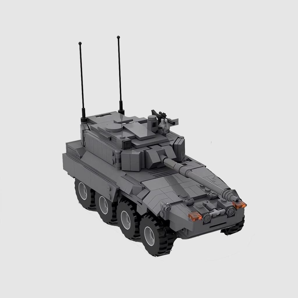 Militärische Kriegsserie B1 Rad-Sturmgeschütz Bausteine MOC Centauro Panzer Modell Kinder Puzzle Montage Spielzeug Geburtstagsgeschenk