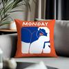Fashion PPeople Living In a Frameful Cushion Cover Antidustmite Pillowcase Invisible Zipper Silky Short Plush Sofa CushionCover