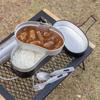Combat Mess Kit, 2-Cup Rice Cooker, Aluminum, Camping Mess Kit, Multifunctional, with Steamer, Lightweight, Compact, Disaster Preparedness, Outdoor Co