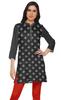 Moomaya Printed Side Slit Short Kurta Tunic For Women Summer Wear Ladies