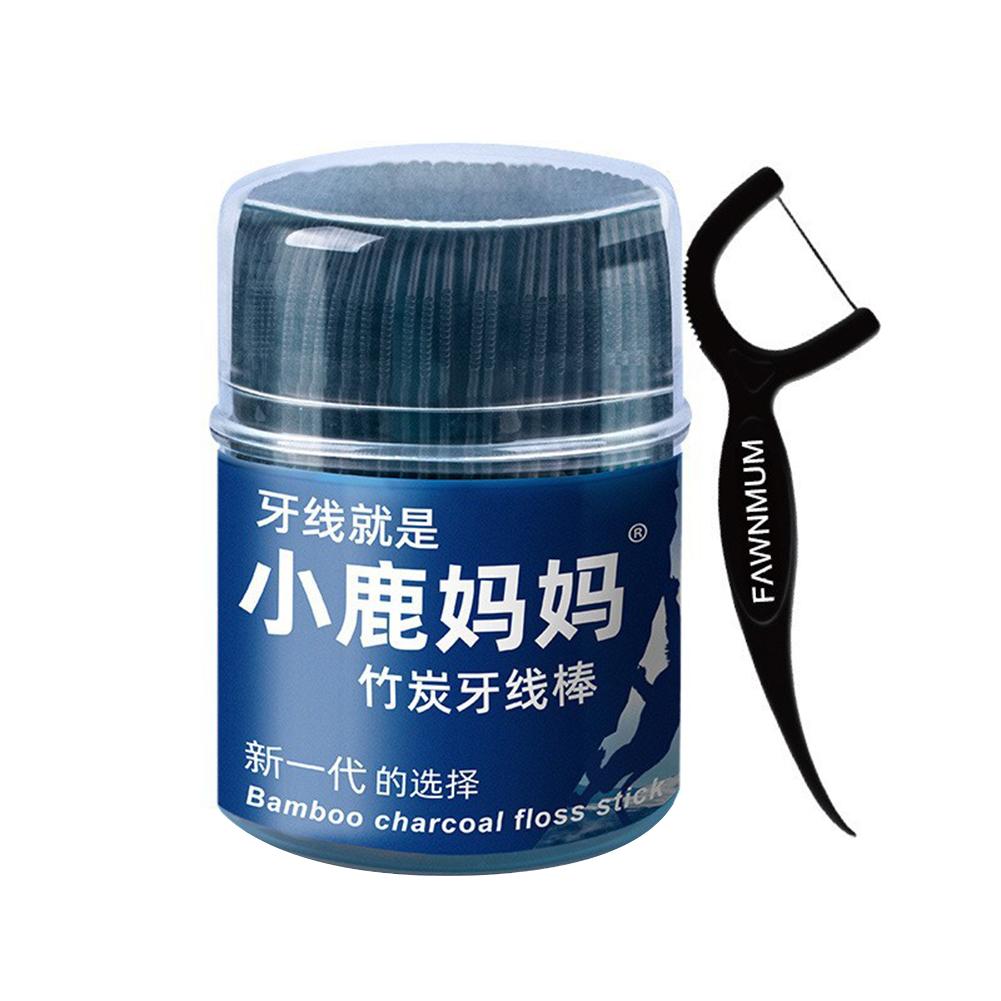 

Зубная нить для чистки зубов Зубочистки с бамбуковым углем Зубочистки с цилиндрической головкой Зубочистки для ухода за зубами с нитью