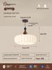 French Cream and Chinese Style Chandelier: Warm, Eye-Protective Light for Bedroom, Study, or Retro Dining Room