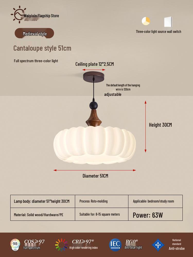 French Cream and Chinese Style Chandelier: Warm, Eye-Protective Light for Bedroom, Study, or Retro Dining Room