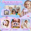 Kids Camera Instant Print, Christmas Birthday Gifts Toys for Girls & Boys Ages 3-12, Digital Selfie Portable Camera with 1080P HD Dual Lens, 3 Rolls