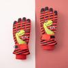 Kids' Winter Touch Screen Ski Gloves - Non-Slip, Windproof, Warm, Five-Finger Design with Velvet Lining
