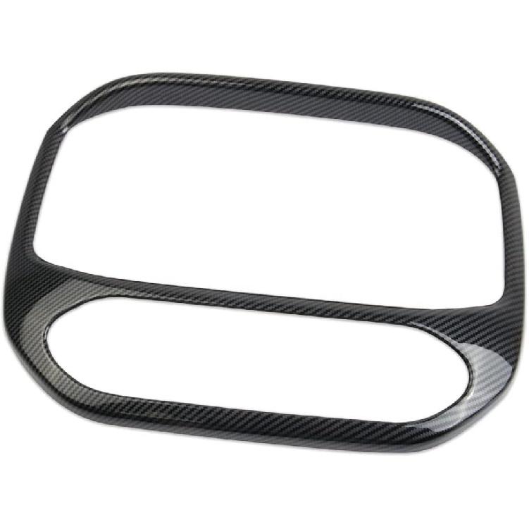 Korlot Carbon Fiber Central Navigation Screen Panel Middle Air Outlet AC Vent Cover Trims molding Accessories for Chevrolet Colorado 2015-2022 for