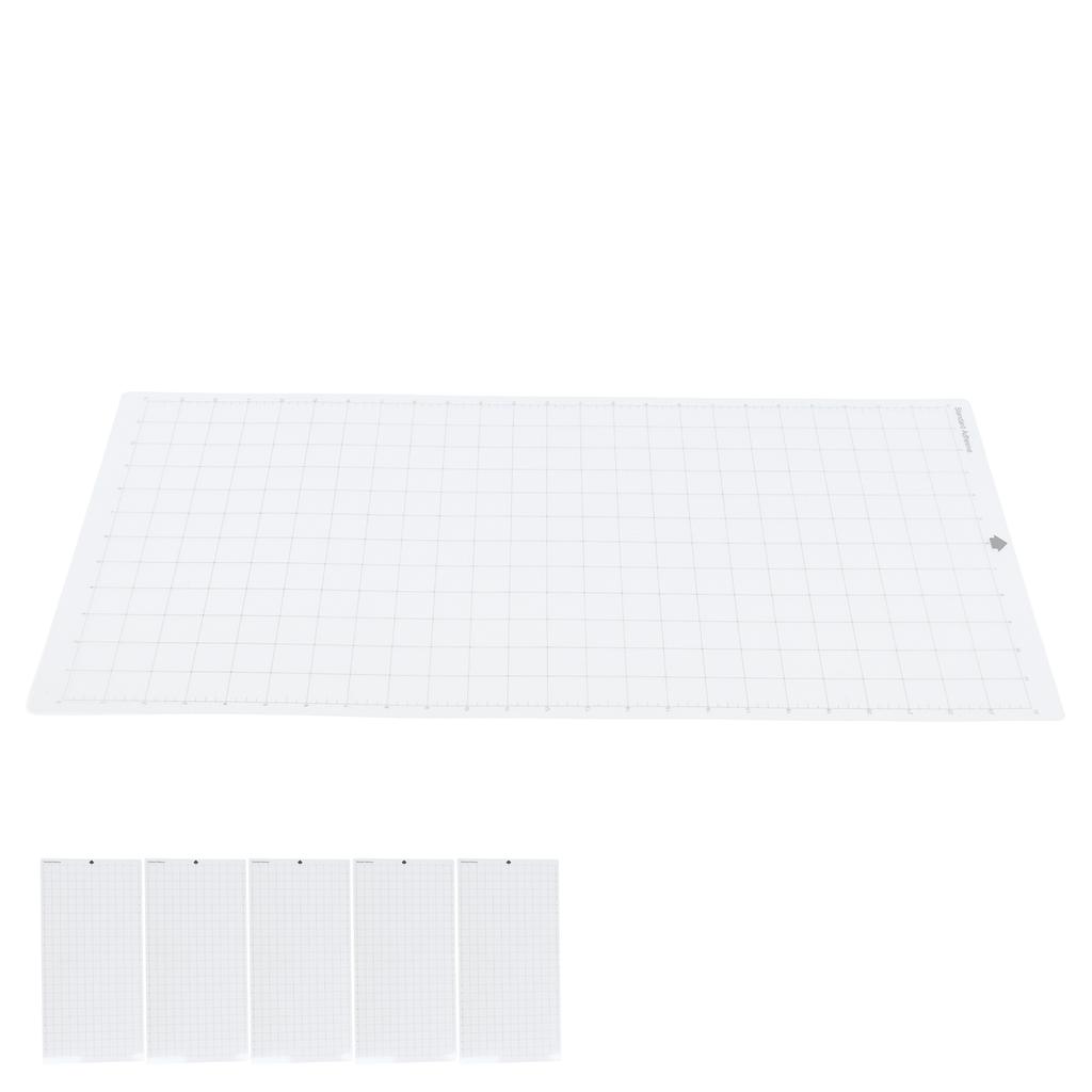 5 SZT Mata do Cięcia PVC Samoprzylepna Antypoślizgowa Przezroczysta Wysoka Elastyczność Mata do Cięcia z Siatką dla