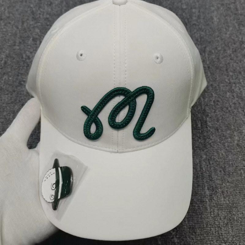 YZ Household Golf Hoed & Emmer Bal Marker Mode Baseballpetten Zonnehoed Klassieke Stijl Petten wit