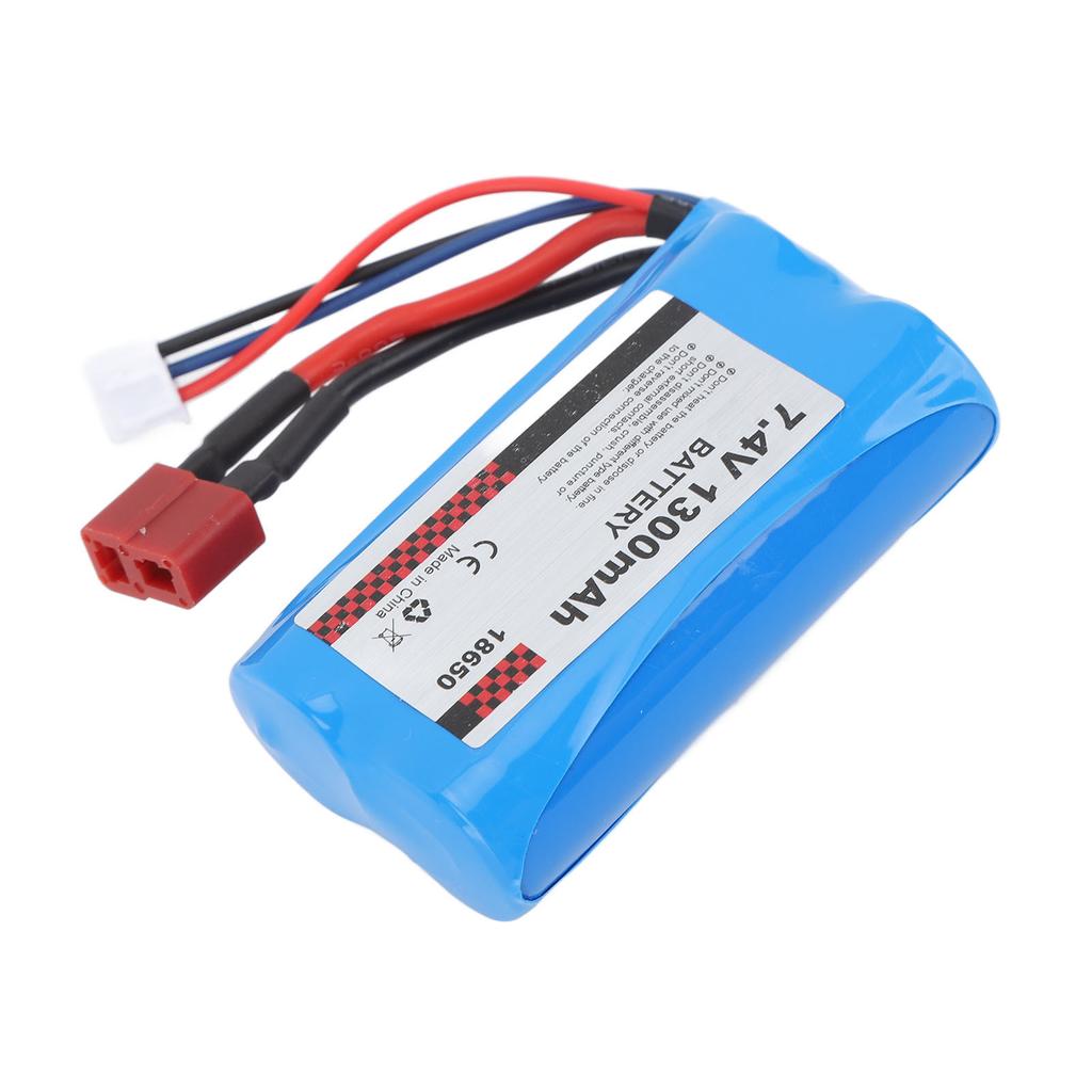 Akumulator Li-Ion 18650 7.4V 1300mAh Akumulator do ładowania Pasuje do Samochodu RC SCY 16101 16102 16103 116