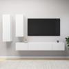 VidaXL Set of 4 TV Stand Pieces, White Chipboard