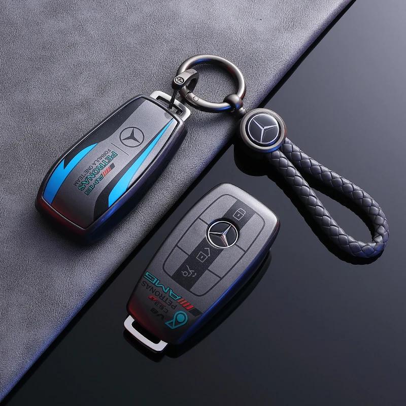 Heißer Autoaufkleber Auto Smart Fernschlüssel Hülle Abdeckung Schale Tasche für Mercedes Benz AMG A C E S G-Klasse GLC CLE CLA W177 W205 W213 W222
