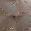 Natural Garnet Woven Ball Bracelet Hollow Garnet Small Fish Bracelet Single Loop Fashion Women's Bracelet