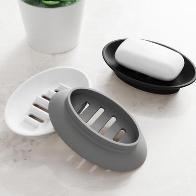 Soap Dish for Shower Bar Soap Dish Holder Tray Silicone Self-Draining Storage Box Small Storage Container Organizer Kitchen