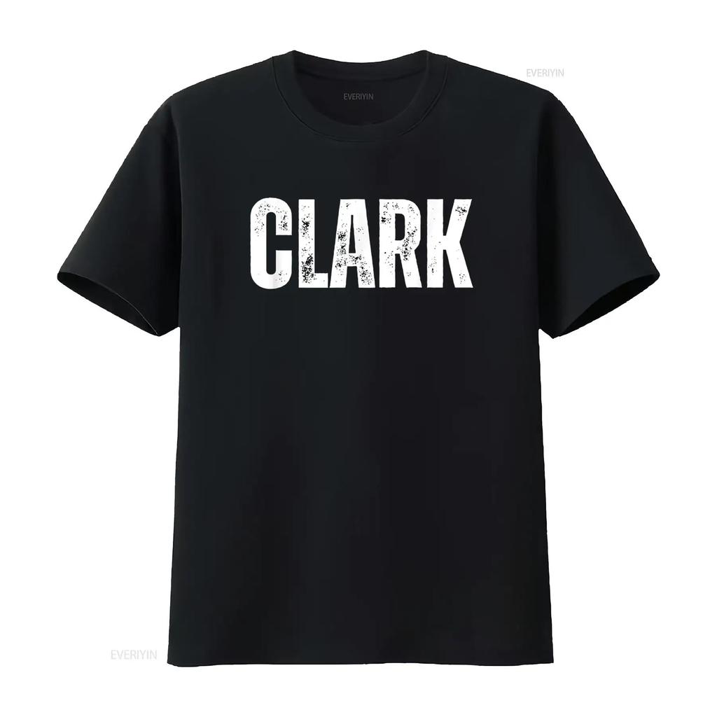 Clark T Shirt vintage Washed Breathable Casual Versatile Stretched designer clothes Comfortable fashion Soft homme Unisex