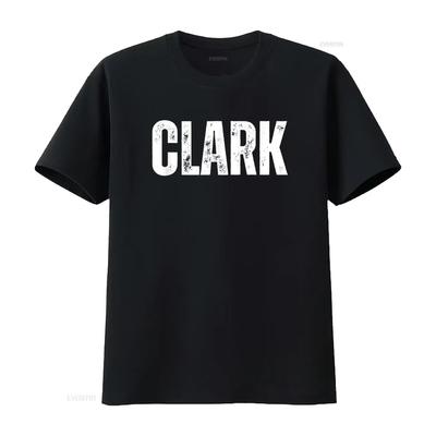 T-shirt Clark vintage Lavé Respirant Décontracté Polyvalent Extensible vêtements de designer Confortable mode Doux homme Unisexe