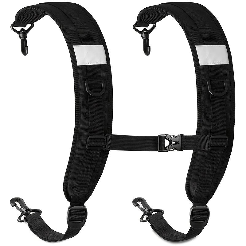 

1pair Backpack Straps Replacement Adjustable Padded Shoulder Straps for Backpack Bag чёрный