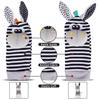 4 PZ/SET Calzini Sonaglio per Bambini Set Sonagli da Polso Animali di Peluche Carini Calzini Trova Piedi 0~12 Mesi Per Neonati Regalo