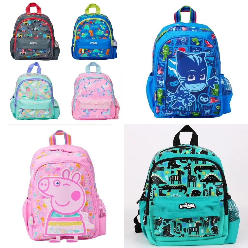 Smiggle Kids Animal Backpack For Preschool Boys Girls With Durable Canvas Design Special Characters Included
