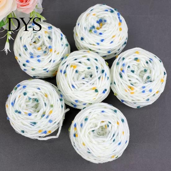 Wool Yarn Crochet Soft Comfortable Multi-purpose Knitting Colorful Fur Ball Thread Home Use Hand