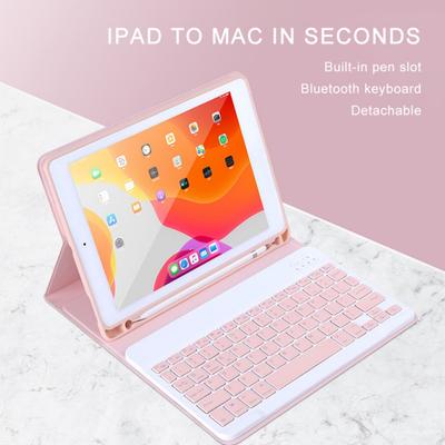 For 2021/2020 Ipad Air4/10.9 Bluetooth Keyboard and Mouse(Optional) Holster All-in-one Pen Slot Ipad Tablet Case