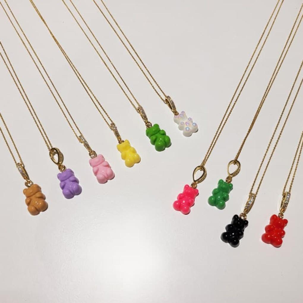 Ciondolo Collana Orsetto Haribo in Argento 925 (Corda non inclusa)