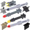 MOC Compatible Military Character Building Blocks Accessories Missile Models Fighter Jet Assembly Children's Toy Mini Brick Gift
