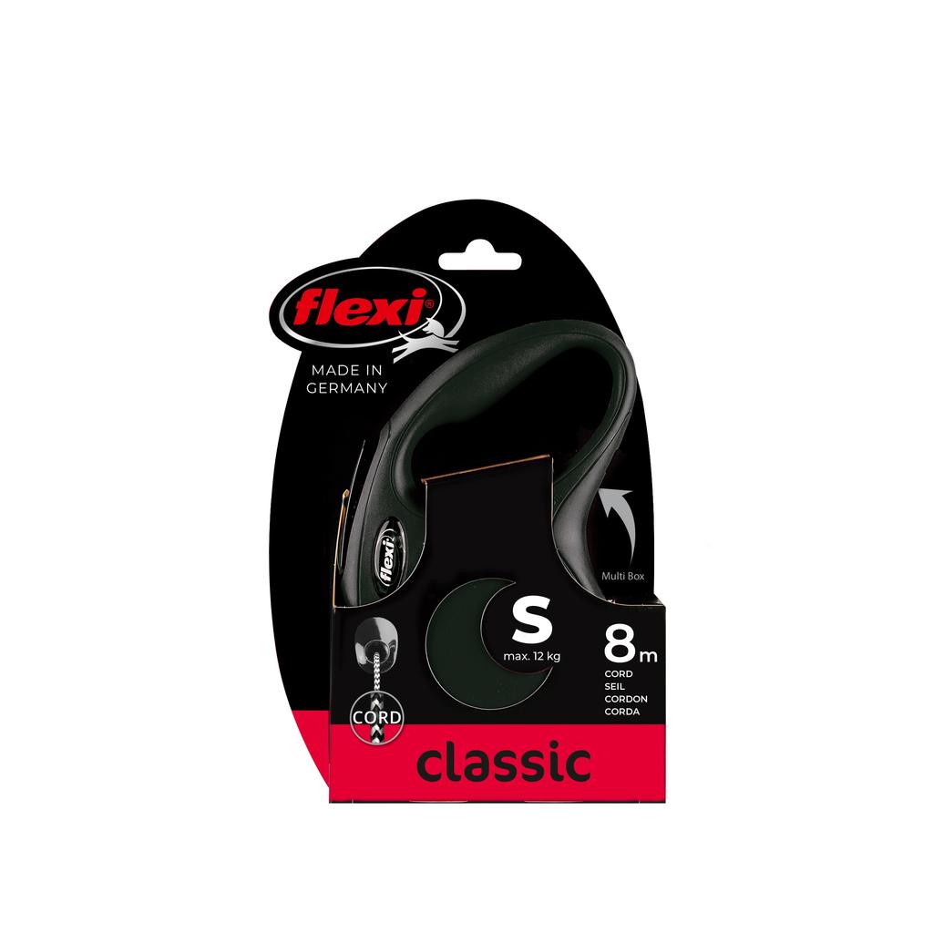 Flexi New Classic Cord S Than 8m Black (Less 12kg) [Dog Lead]