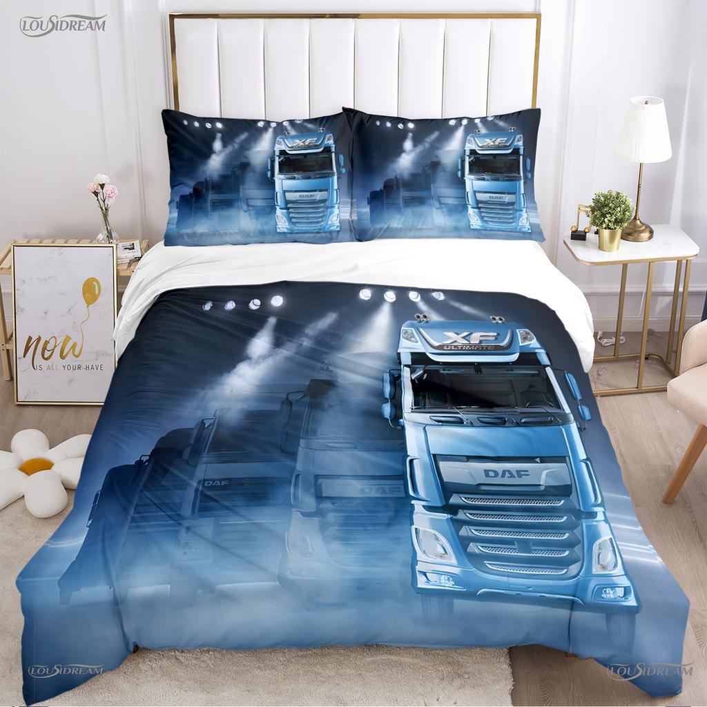 Comforter Casal Daf Truck All Season Comforter Bedding Sets Soft And S Boys Single/Double/Queen/King