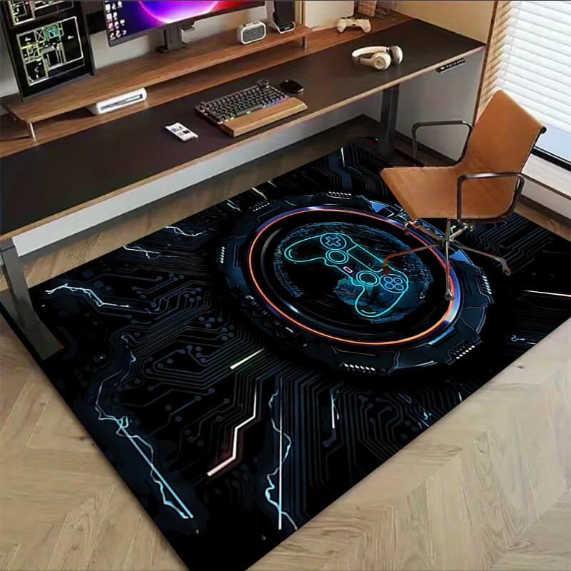 1PC gamepad circuit-board Carpet Office Rug Mat Home Decor Area Carpet Festival Gift Office desk chair carpet Longlasting Material