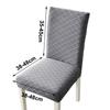 New Elastic Stretch Dining Chair Cover Dustproof Solid Color Jacquard Chair Cushion Cover Waterproof Chair Protectors Household