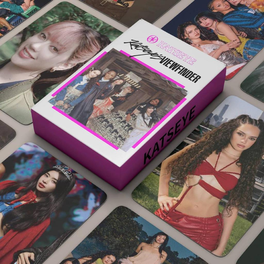 In Stock: 55 KATSEYE Photocards - Sophia, Megan, Daniela LOMO Card Self-Printed Merchandise.