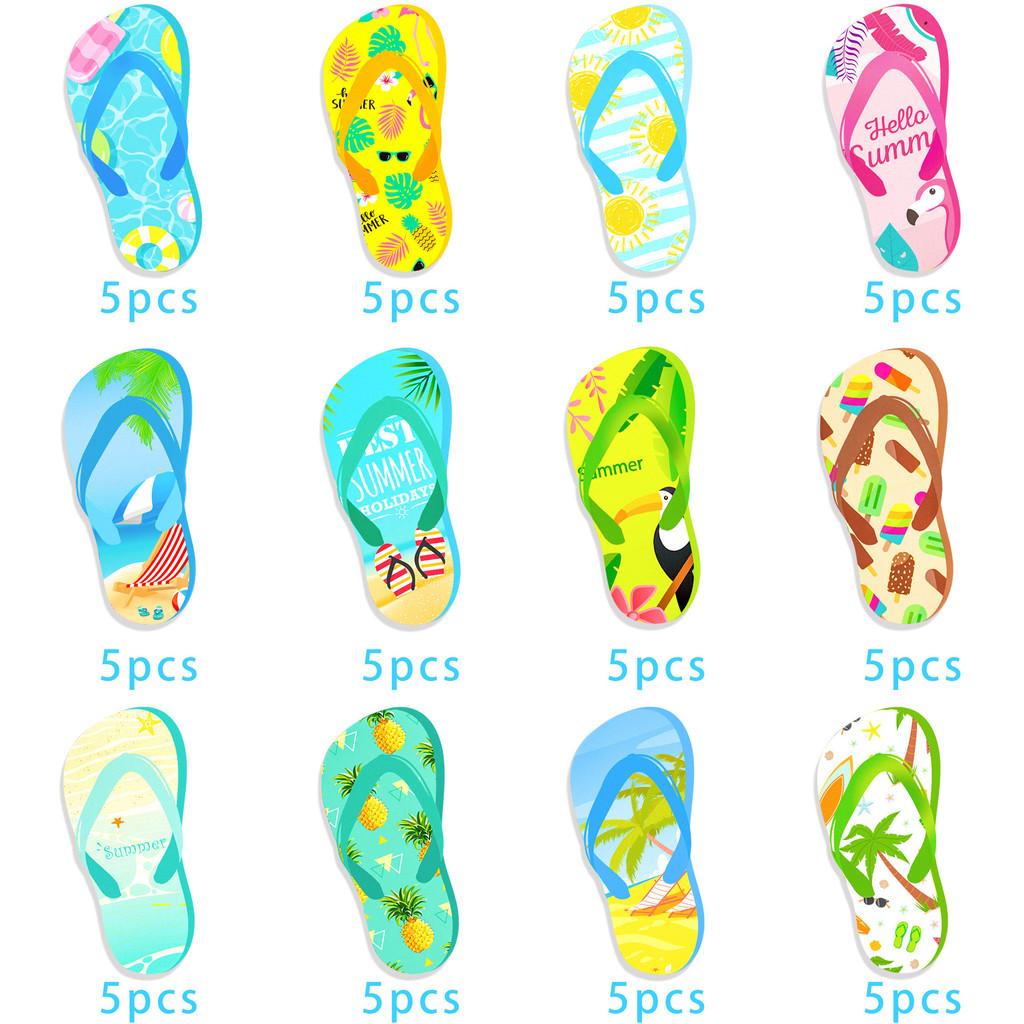 Kids Footprint Summer Decals For Celebration Party Supplies Prop Decoration