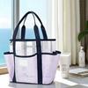 Mesh Portable Beach Bag Large Capacity Travel Swimsuit Storage Bag Portable Swimming Vacation Storage Bag