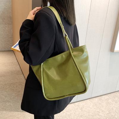 Fashion Large Capacity One Shoulder Bag For Women PU Leather High Quality Korean Style Ladies Casual Versatile Handbags  New