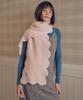 MELLY&ROSE Wave Long Knit Scarf (310544)_Pink