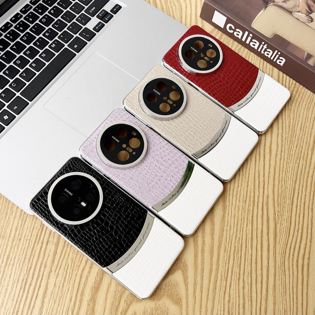 Huawei P80 Pro High-End Crocodile Pattern Protective Case: Luxury, Anti-Drop, Compatible with Mate70 & Honor Magic7