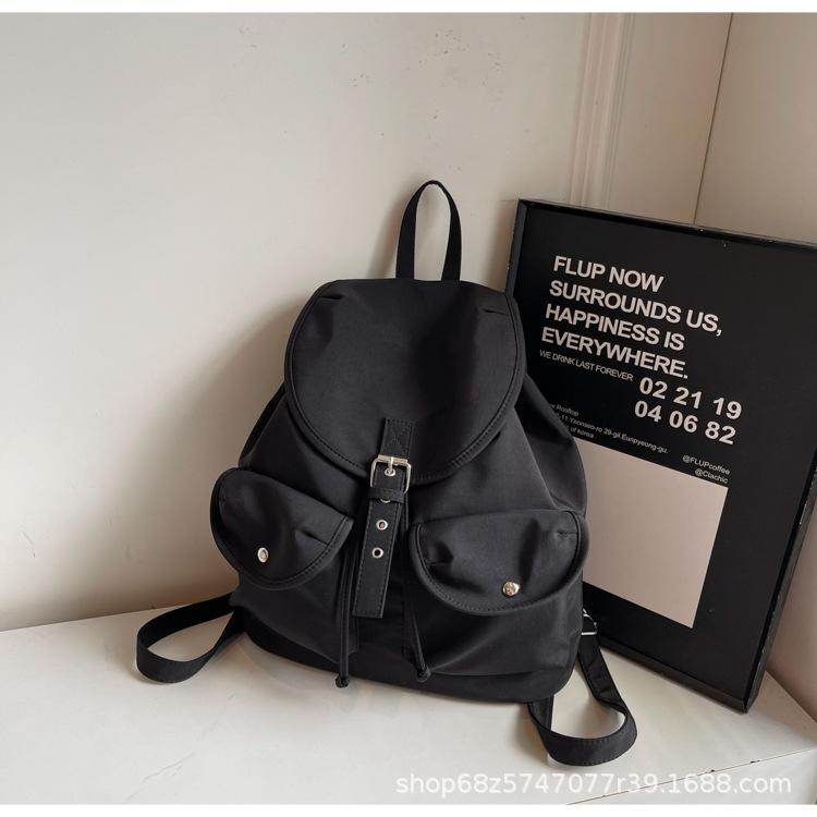 Niche 2025 spring new nylon Oxford cloth women's backpack large capacity simple casual backpack student schoolbag