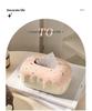 Creamy Ceramic Tissue Box for Living Room
