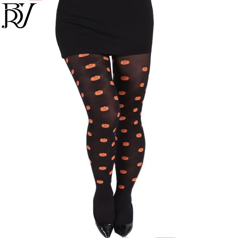 Halloween & Christmas Cartoon Print Stockings - Festive Pantyhose for Holiday Parties & Costume Props