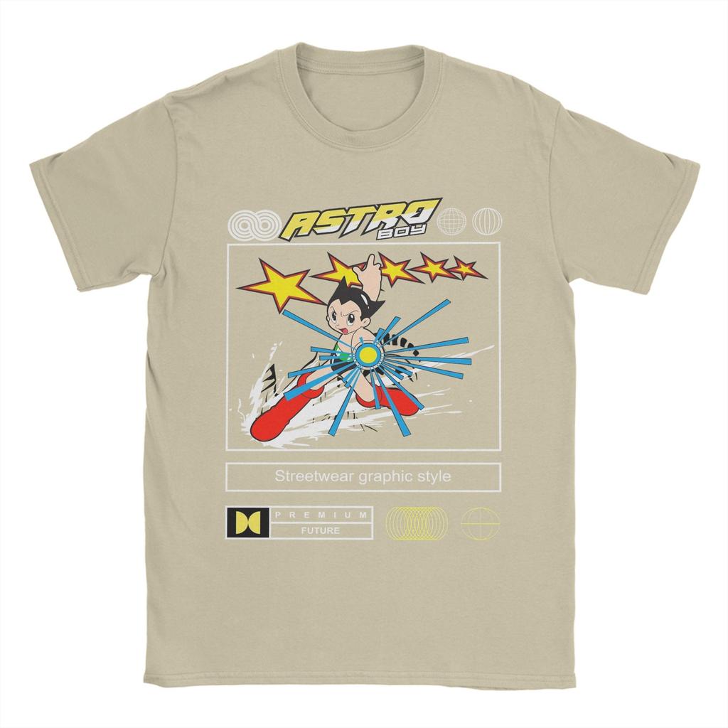 The Iconic Robot Hero Astro Boy T Shirts Men 100% Cotton Funny T-Shirts Crewneck  Tees Short Sleeve Clothing Big Size