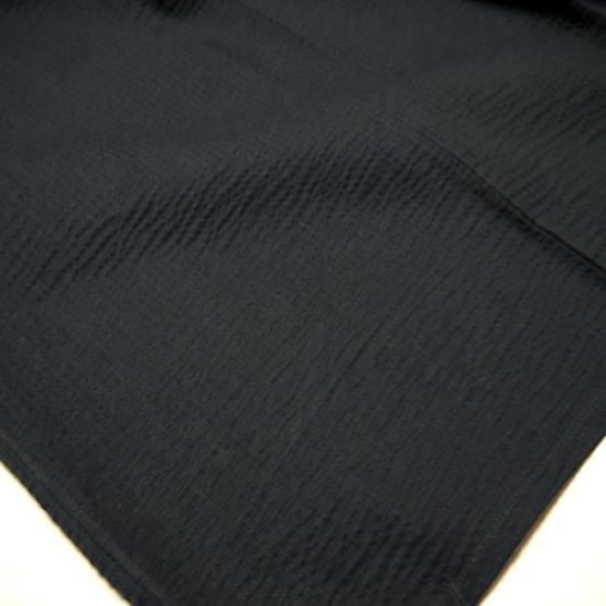 Enfärgad Bomull Storlek Shijira-vävd Herr-Yukata, Färg, 100% (Svart, L)