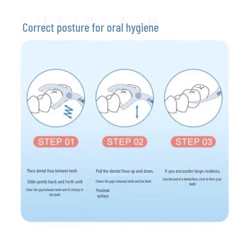 FAWNMUM Disposable Dental Floss Sticks