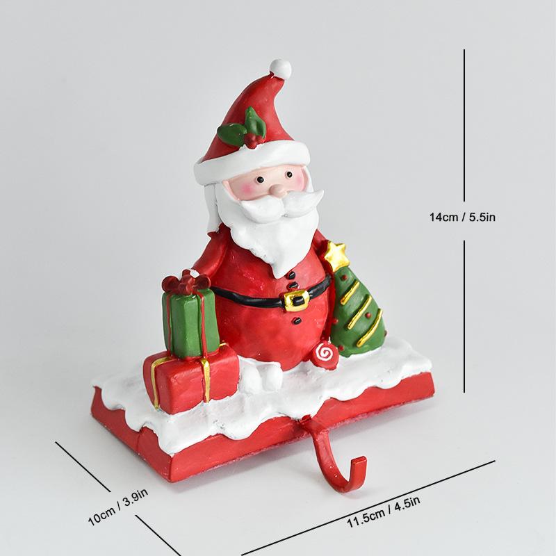 

New Santa Claus sock hanger, home living room fireplace, Christmas snowman hook decoration, holiday gift, table decoration
